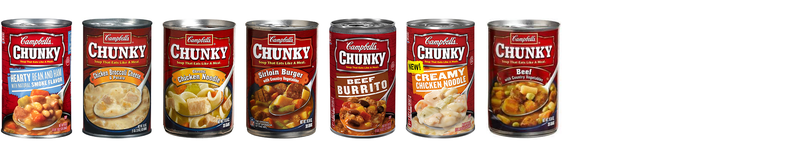 7 out of 10 Campbell’s Chunky™ Soups